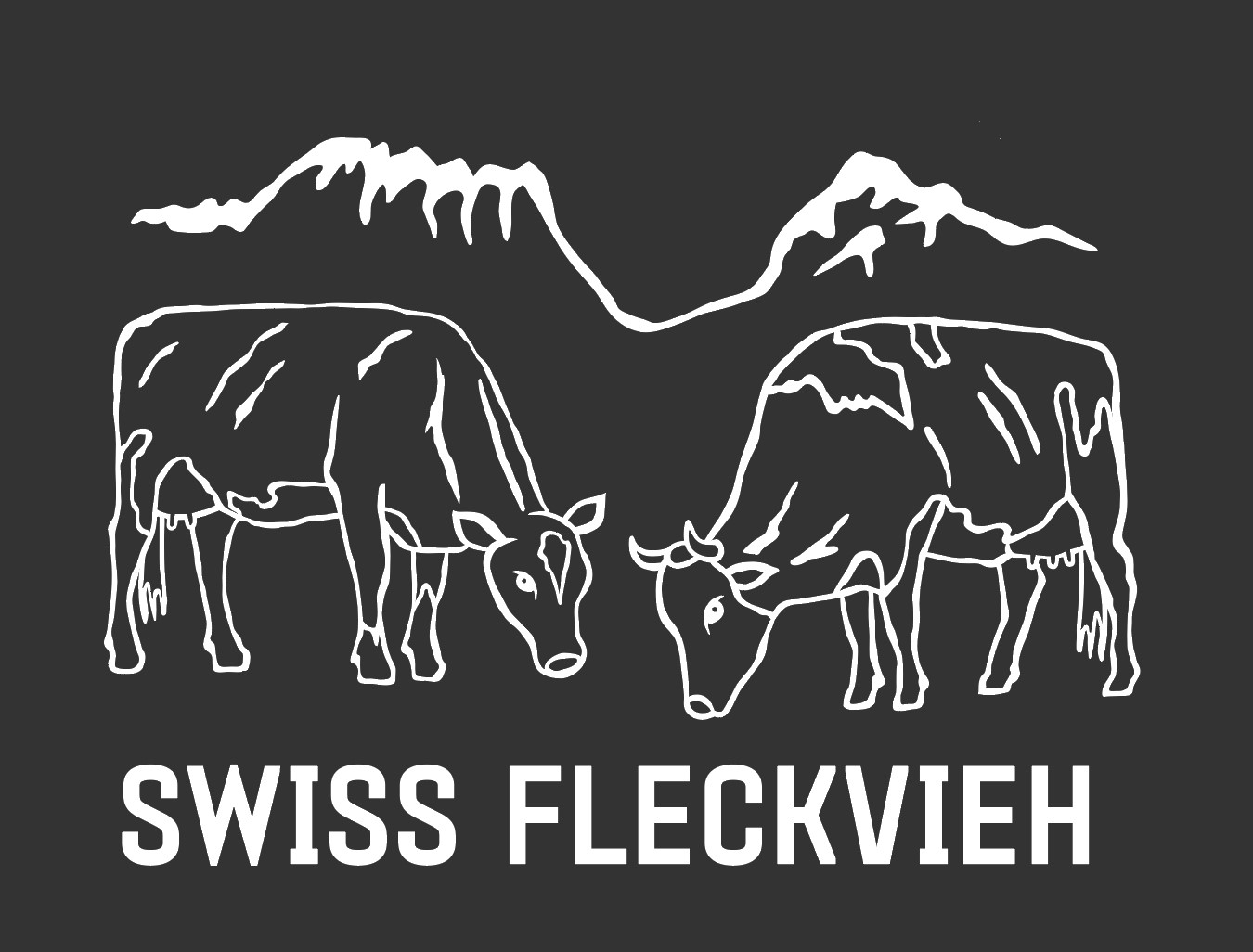 Swiss Fleckvieh Heckscheiben Aufkleber 340 x 240 mm