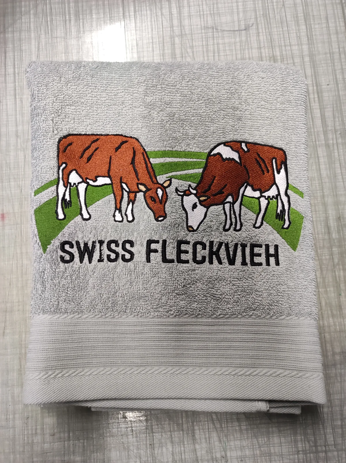 Swiss Fleckvieh Duschtuch