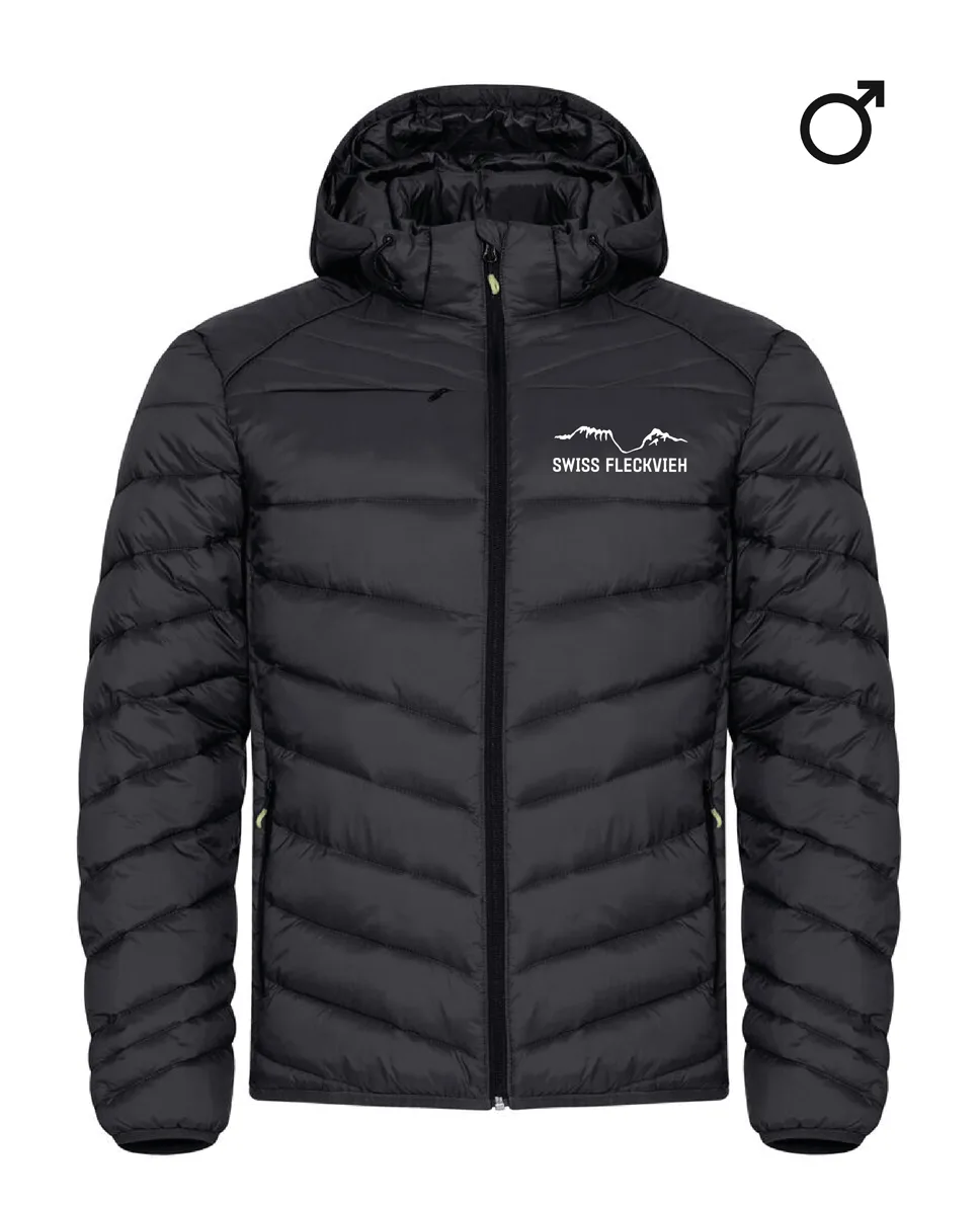 Swiss Fleckvieh Stepp-Jacke Herren, bestickt