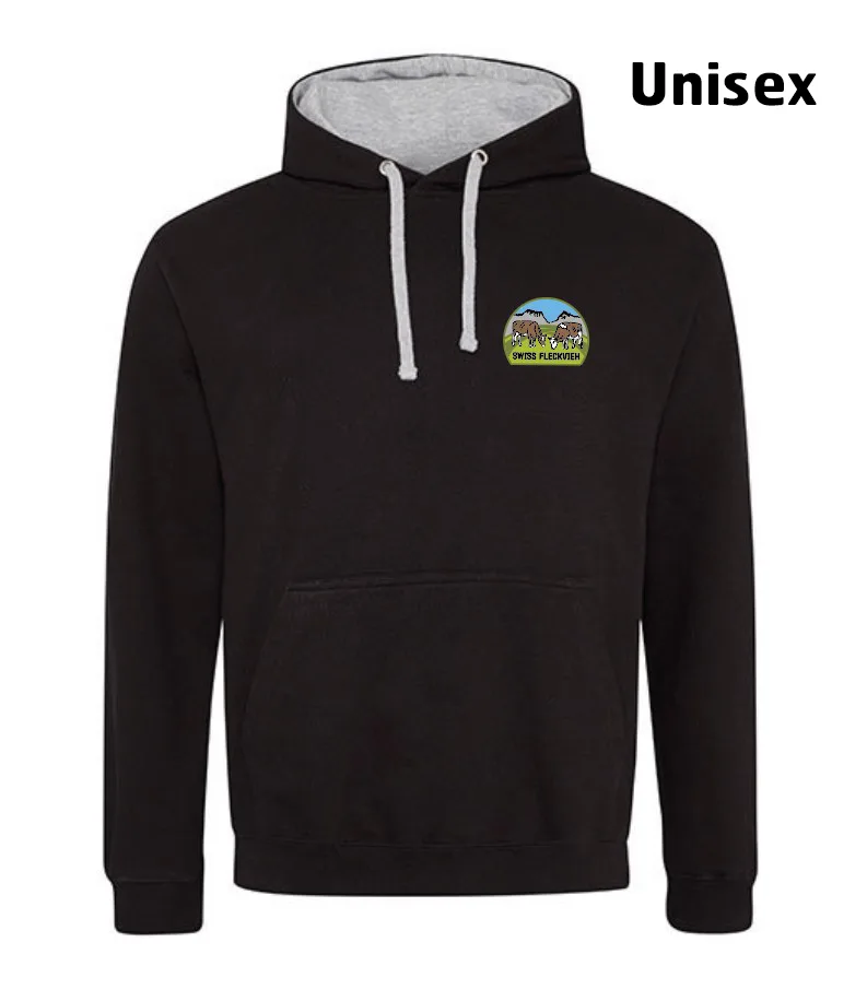 Swiss Fleckvieh Hoodie unisex, bedruckt