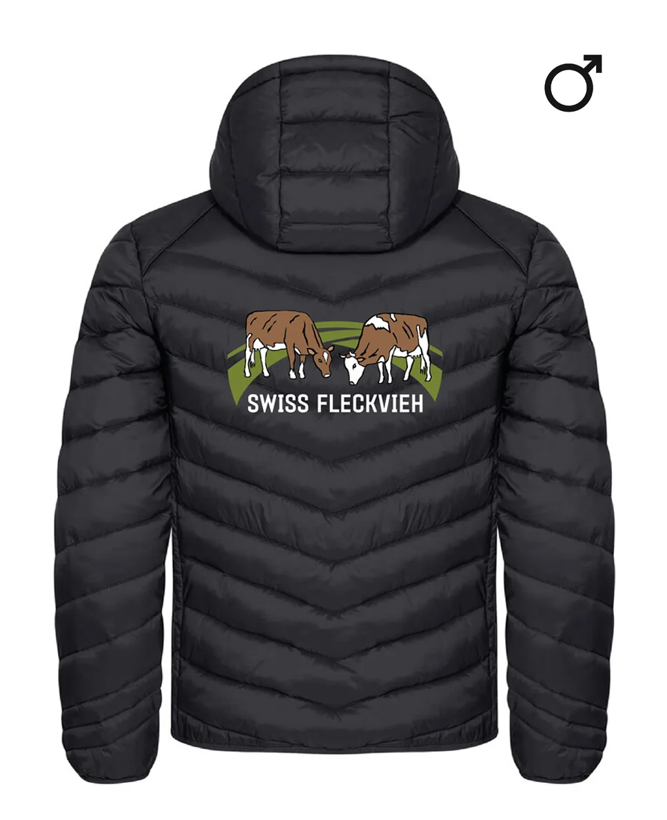 Swiss Fleckvieh Stepp-Jacke Herren, bestickt