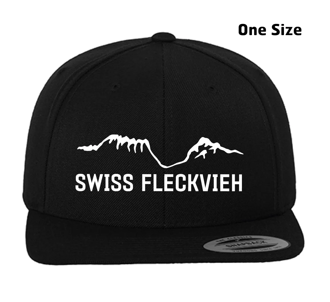 Swiss Fleckvieh Classic Snapback Cap schwarz
