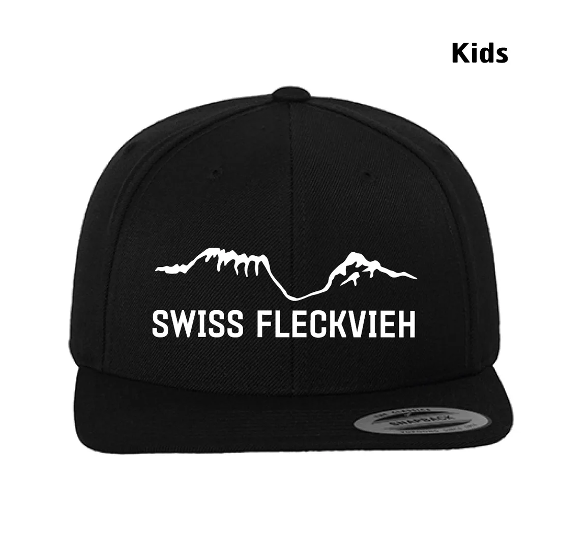Swiss Fleckvieh Classic Snapback Cap schwarz