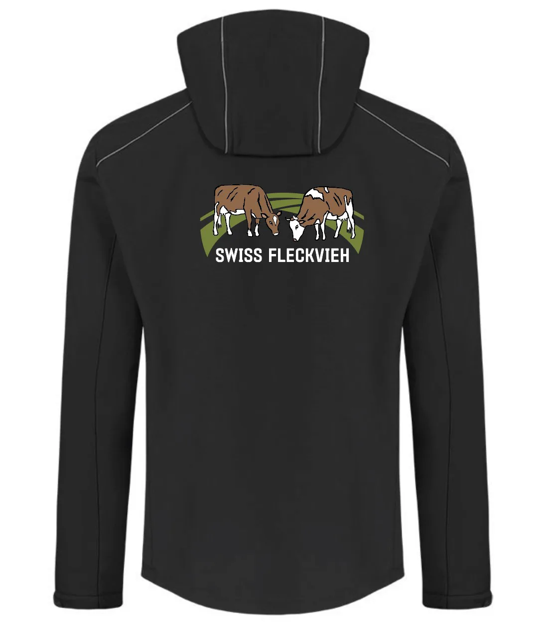 Swiss Fleckvieh Damen Softshelljacke, bestickt